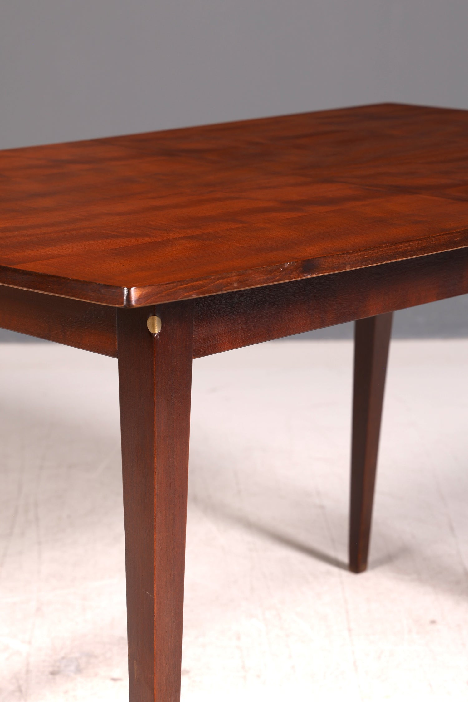 Schlichter Mid Century Esstisch ausziehbar Vintage Tisch Retro Küchentisch Esszimmertisch Holz 60s