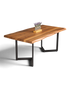 Beeindruckender Nussbaum Tisch 180cm-95cm Esszimmer Tisch Baumkanten Platte massiv Holz Küchentisch