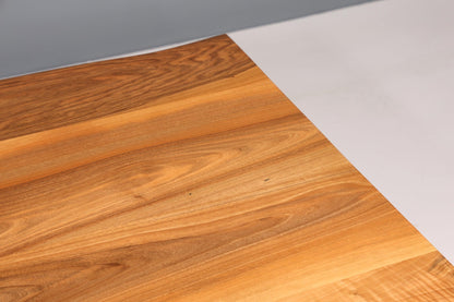 Beeindruckender Nussbaum Tisch 180cm-95cm Esszimmer Tisch Baumkanten Platte massiv Holz Küchentisch