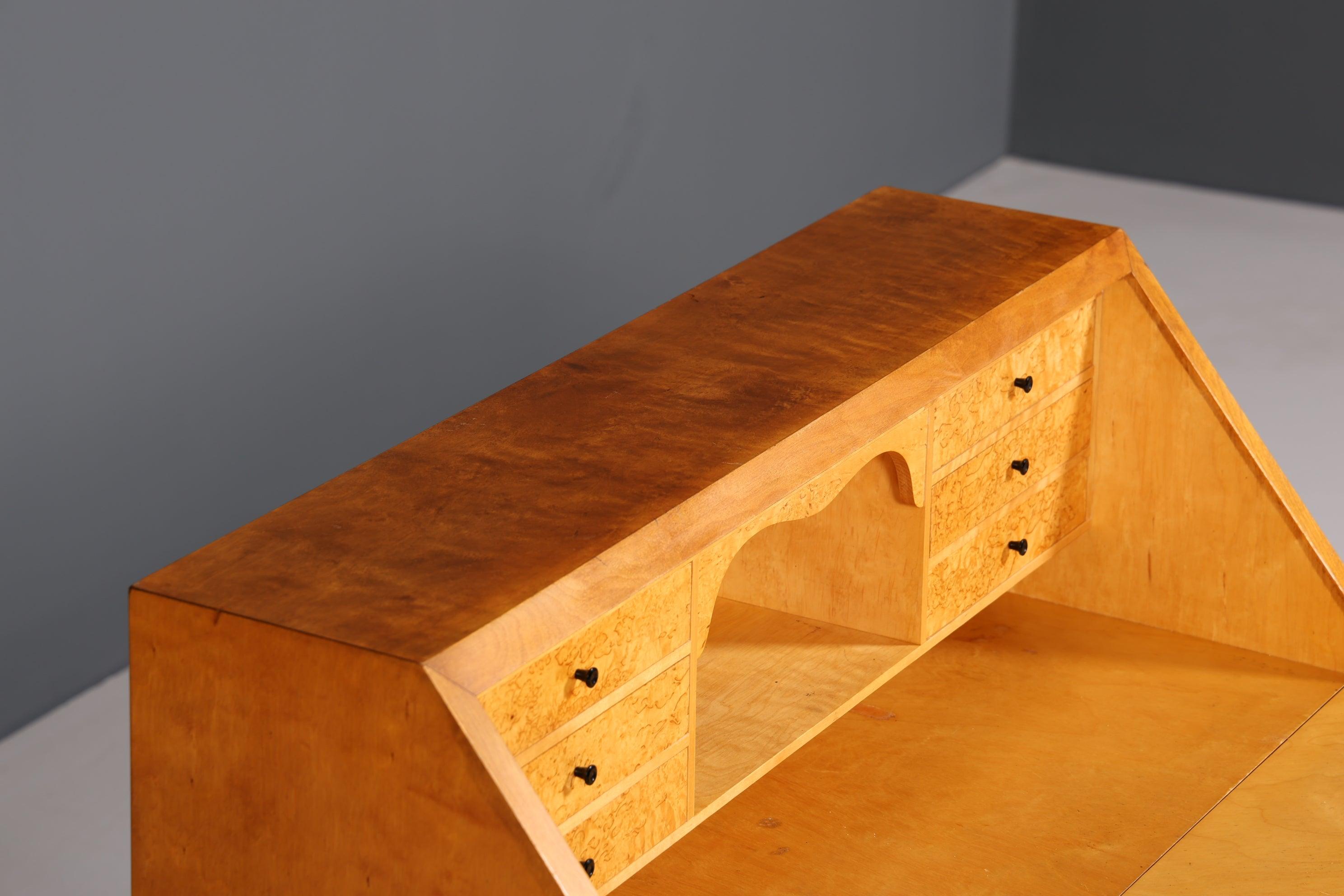 Wunderschöner Sekretär im Biedermeier Stil um 1940 Schreibmöbel echt Holz Office Kommode Schreibtisch