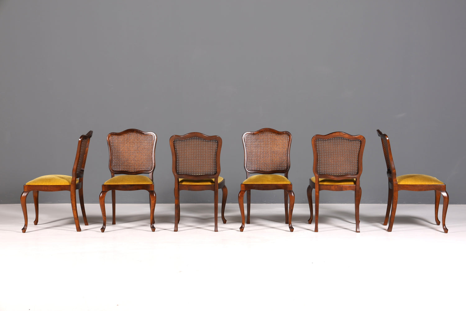 6x Wunderschöne Chippendale Stühle Barock Stil Stuhlset Polsterstuhl Set Küchenstühle Esszimmer Stühle