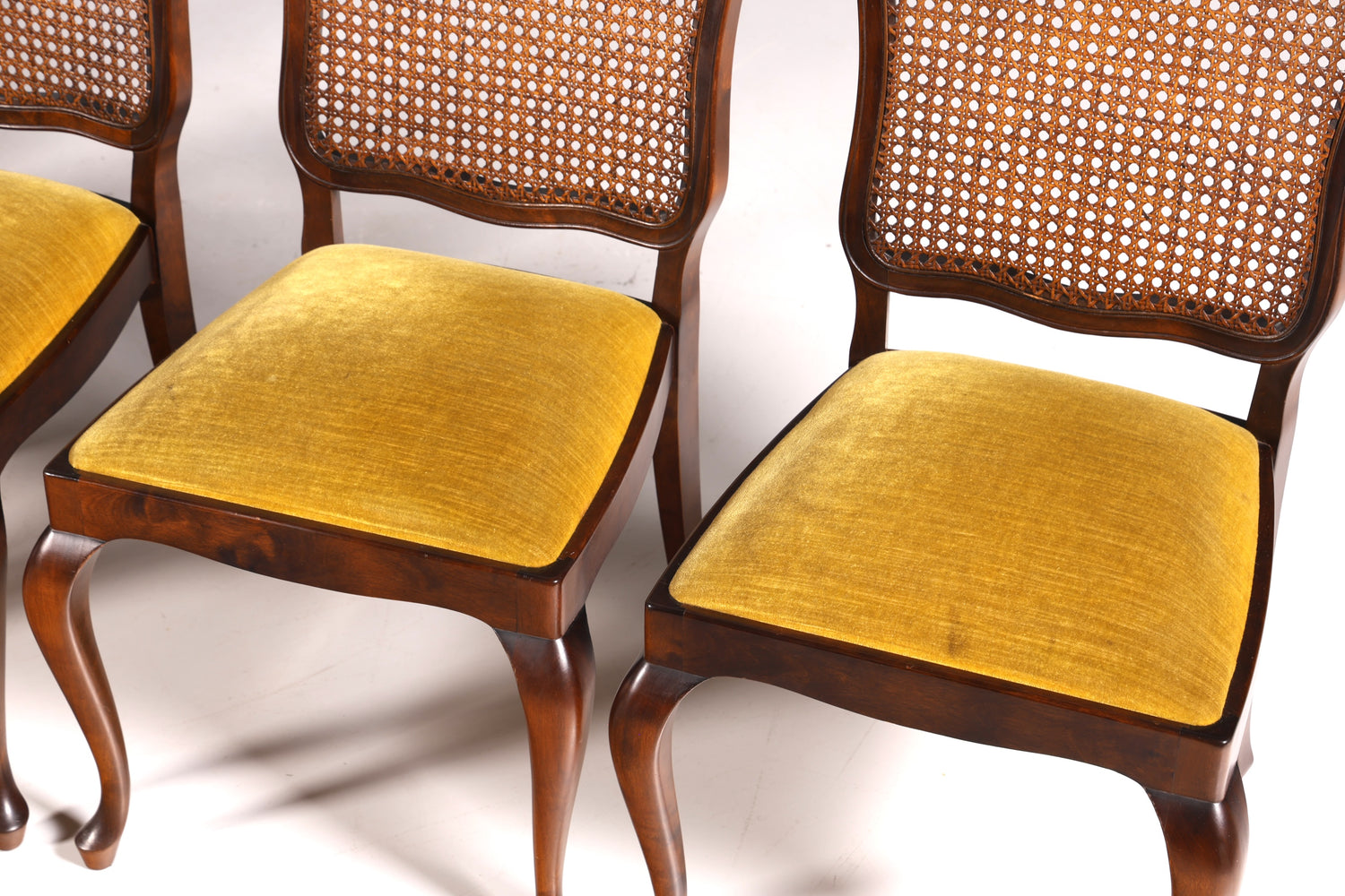 6x Wunderschöne Chippendale Stühle Barock Stil Stuhlset Polsterstuhl Set Küchenstühle Esszimmer Stühle