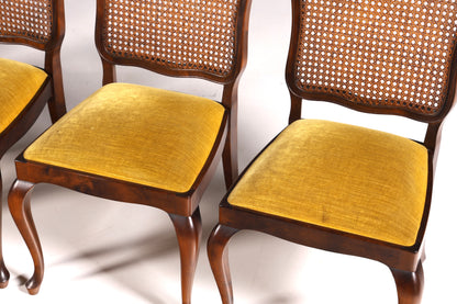 6x Wunderschöne Chippendale Stühle Barock Stil Stuhlset Polsterstuhl Set Küchenstühle Esszimmer Stühle