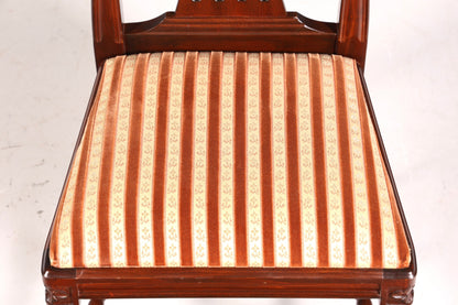 4x Edle Englische Stühle Englisch Dining Chairs Antik 60er Jahre Küchenstühle Stuhlset