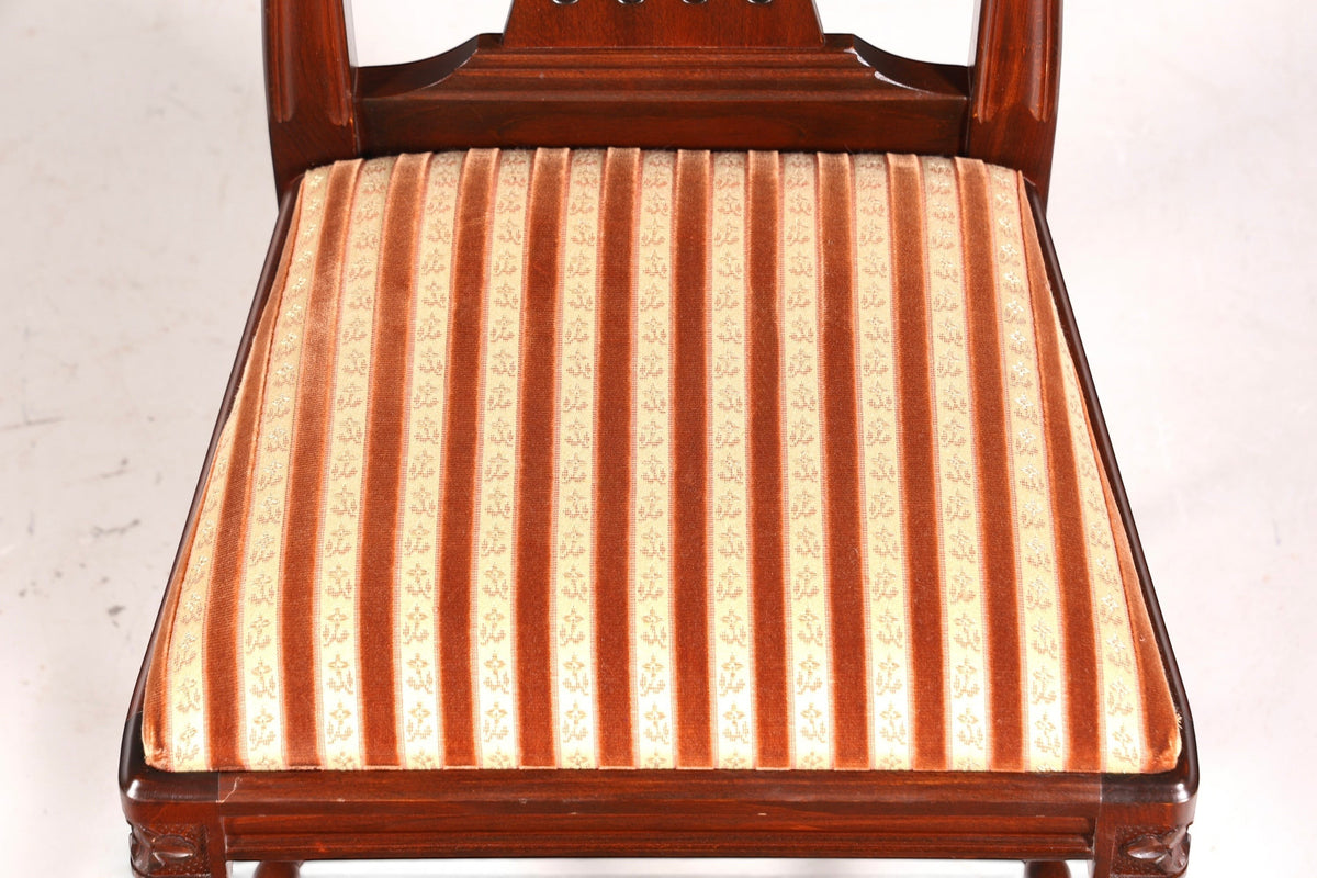 4x Edle Englische Stühle Englisch Dining Chairs Antik 60er Jahre Küchenstühle Stuhlset