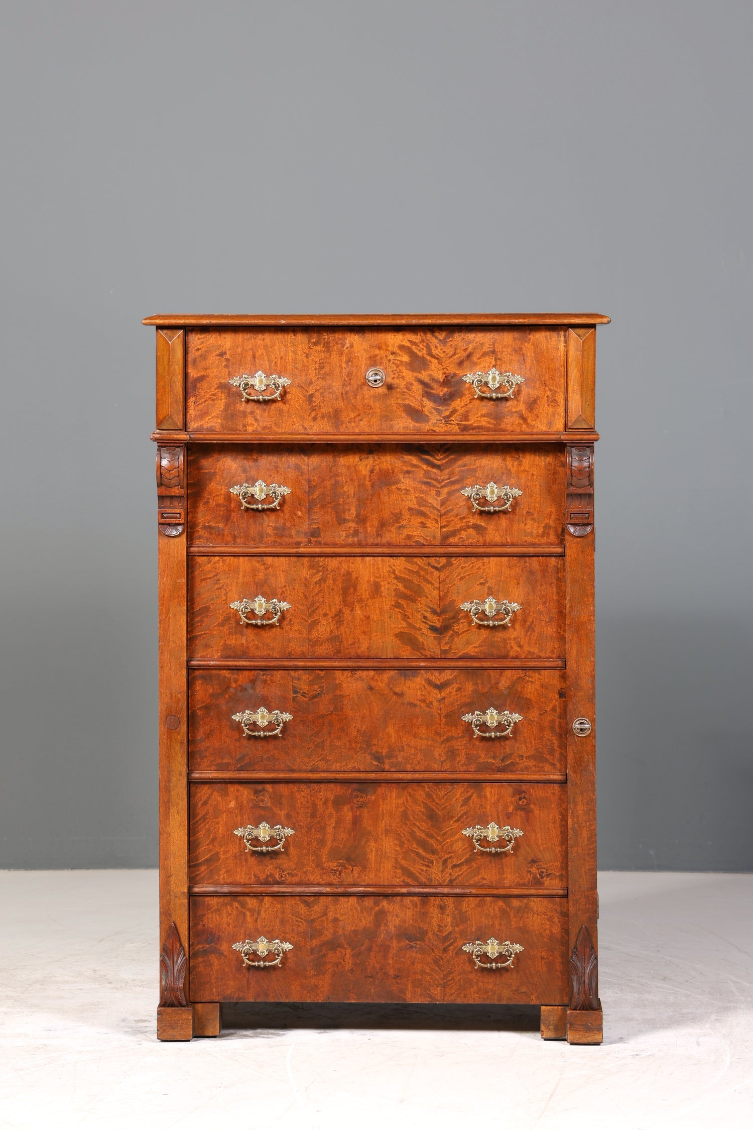 Wunderschöne Gründerzeit Kommode um 1890 Jugendstil Vertiko Schubladenkommode Antik Wäschekommode