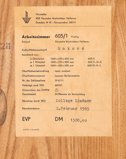 Wunderschöner Mid Century Schrank Vintage Highboard Sekretär Holz Regal Retro Vertiko 60s