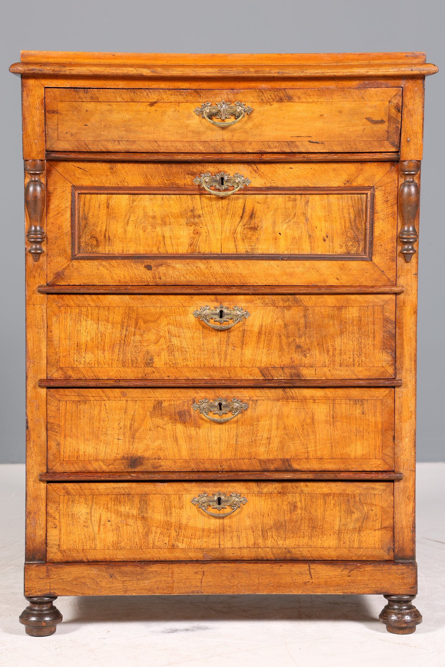 Traumhaftes Gründerzeit Vertiko Jugendstil Schrank Antik Highboard Kommode Schubladenkommode