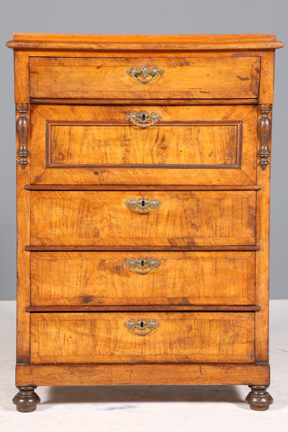 Traumhaftes Gründerzeit Vertiko Jugendstil Schrank Antik Highboard Kommode Schubladenkommode