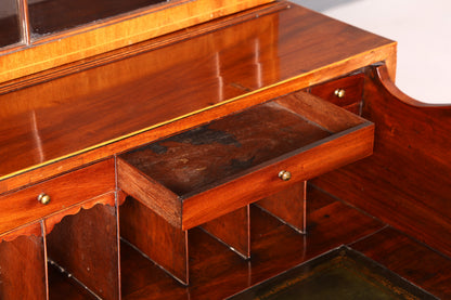 G785 Finish Wunderschöne Englische Vitrine Bibliothek Sekretär echt Holz Antik Schrank Regal (Kopie)