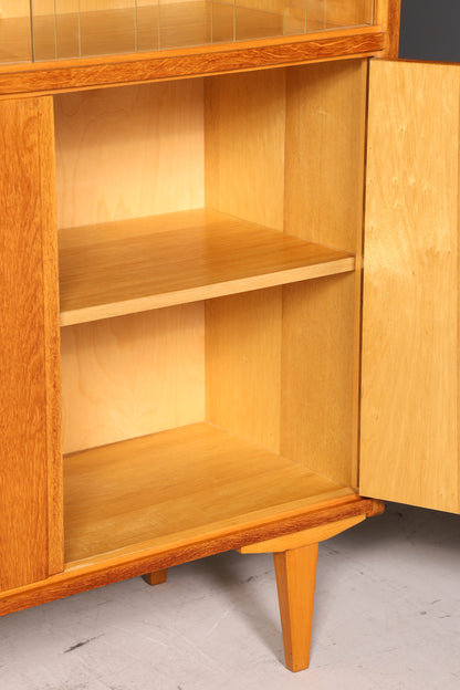 Wunderschöne Mid Century Vitrine Retro Regal Vintage Bücherregal Schrank VEB