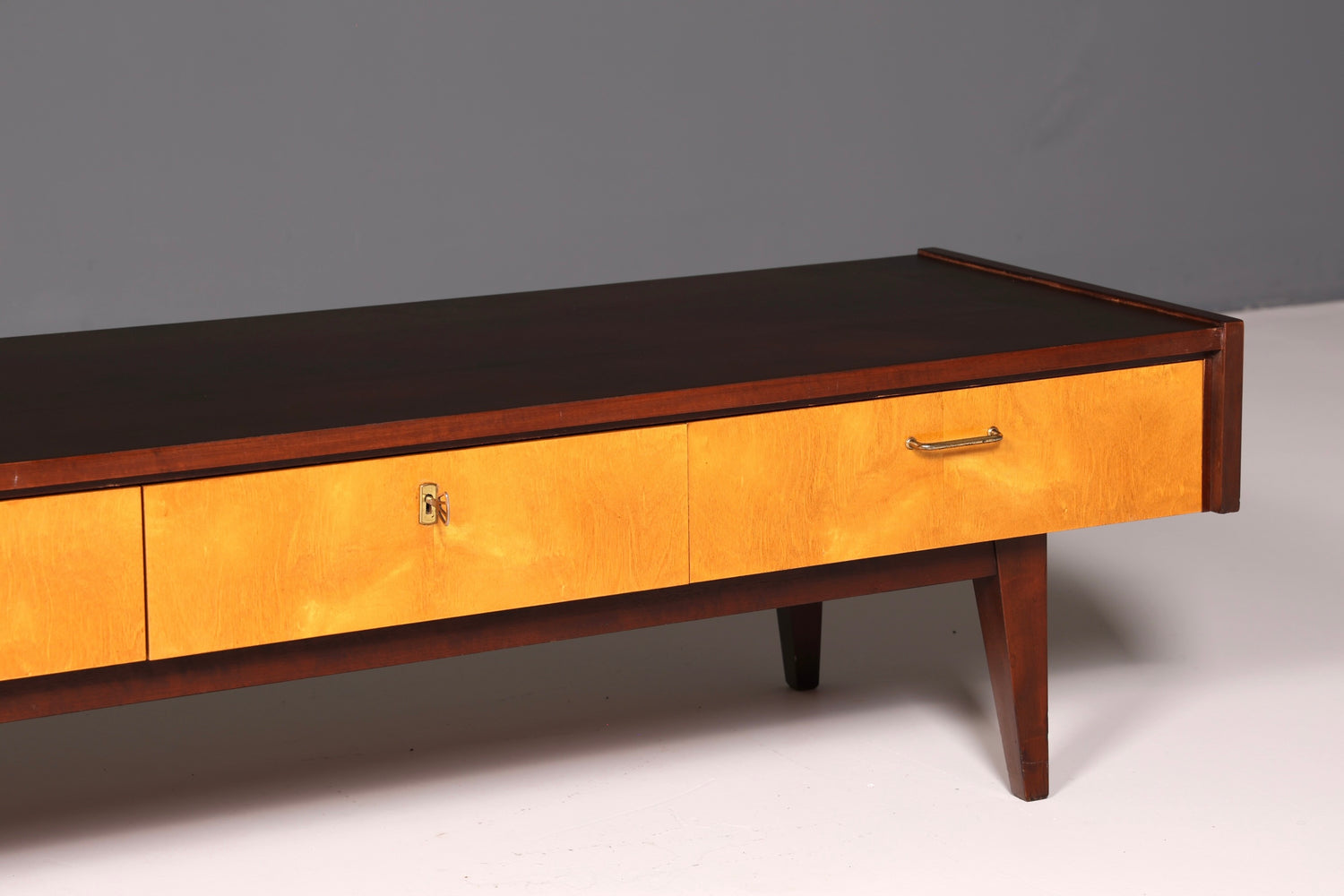 Wunderschönes Mid Century Lowboard Sideboard TV Kommode Longboard Schrank Vintage 60s Holz