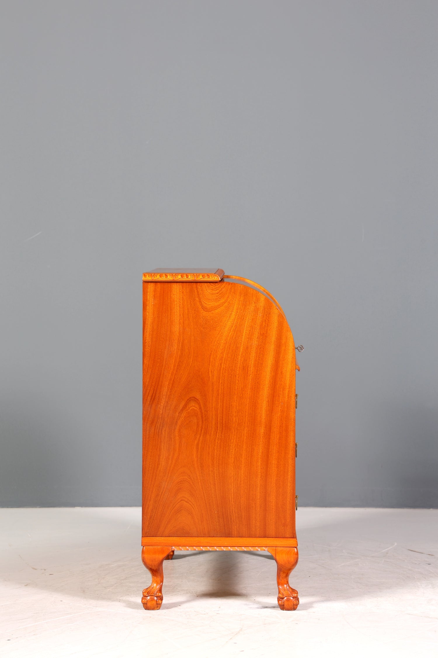 Traumhafter Rollladen Sekretär um 1930 Büro Kommode echt Holz Barock Stil Schreibtisch Bürokommode