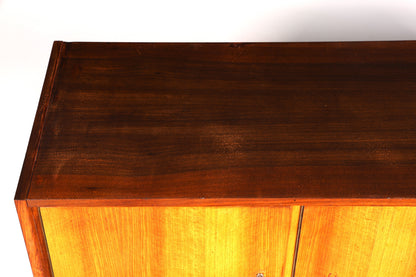 Schlichtes Mid Century Sideboard Vintage TV Kommode 60s Schrank Retro Longboard