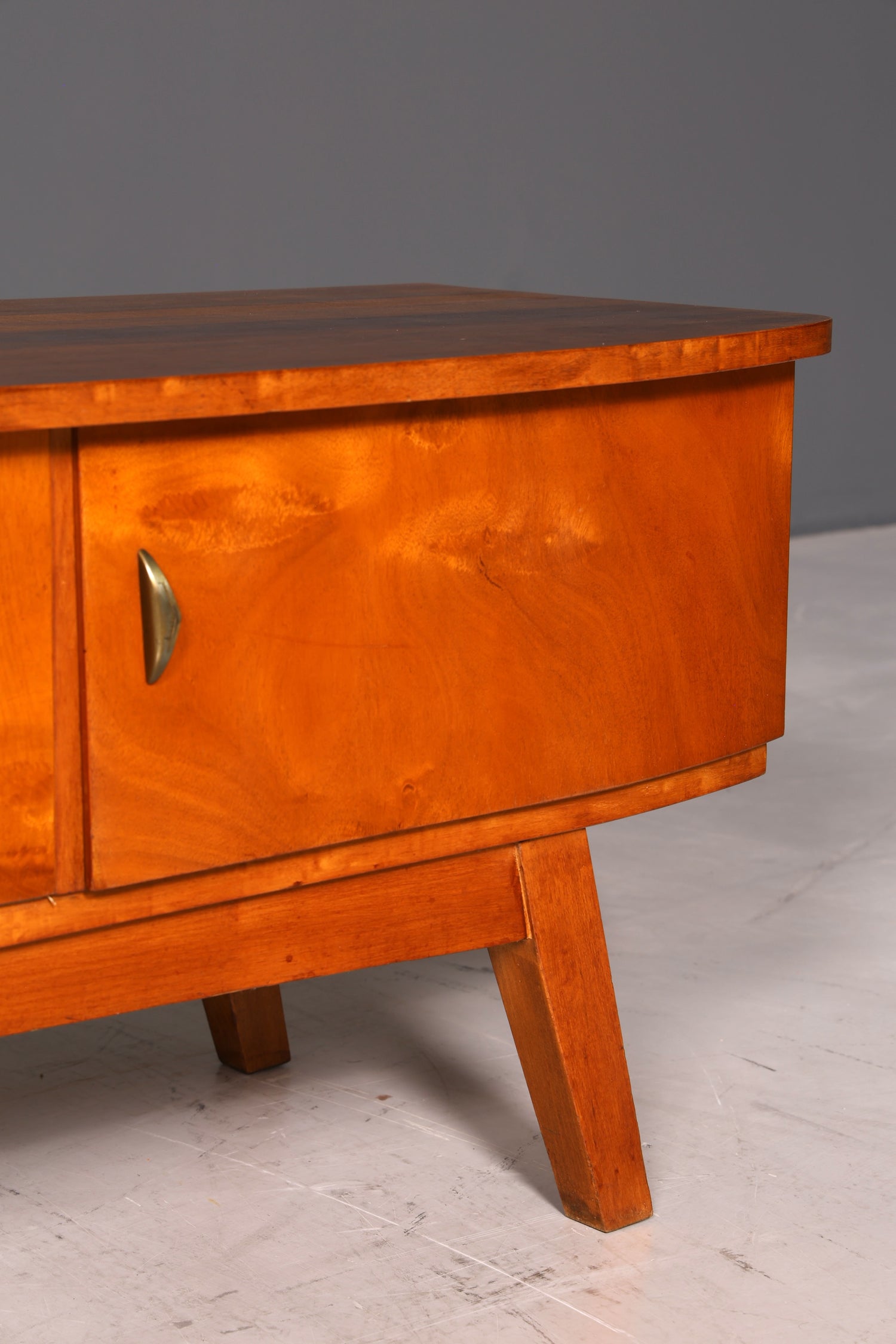 G134 Finish Mid Century Sideboard Vintage TV Kommode 60s Schrank Longboard Retro Lowboard