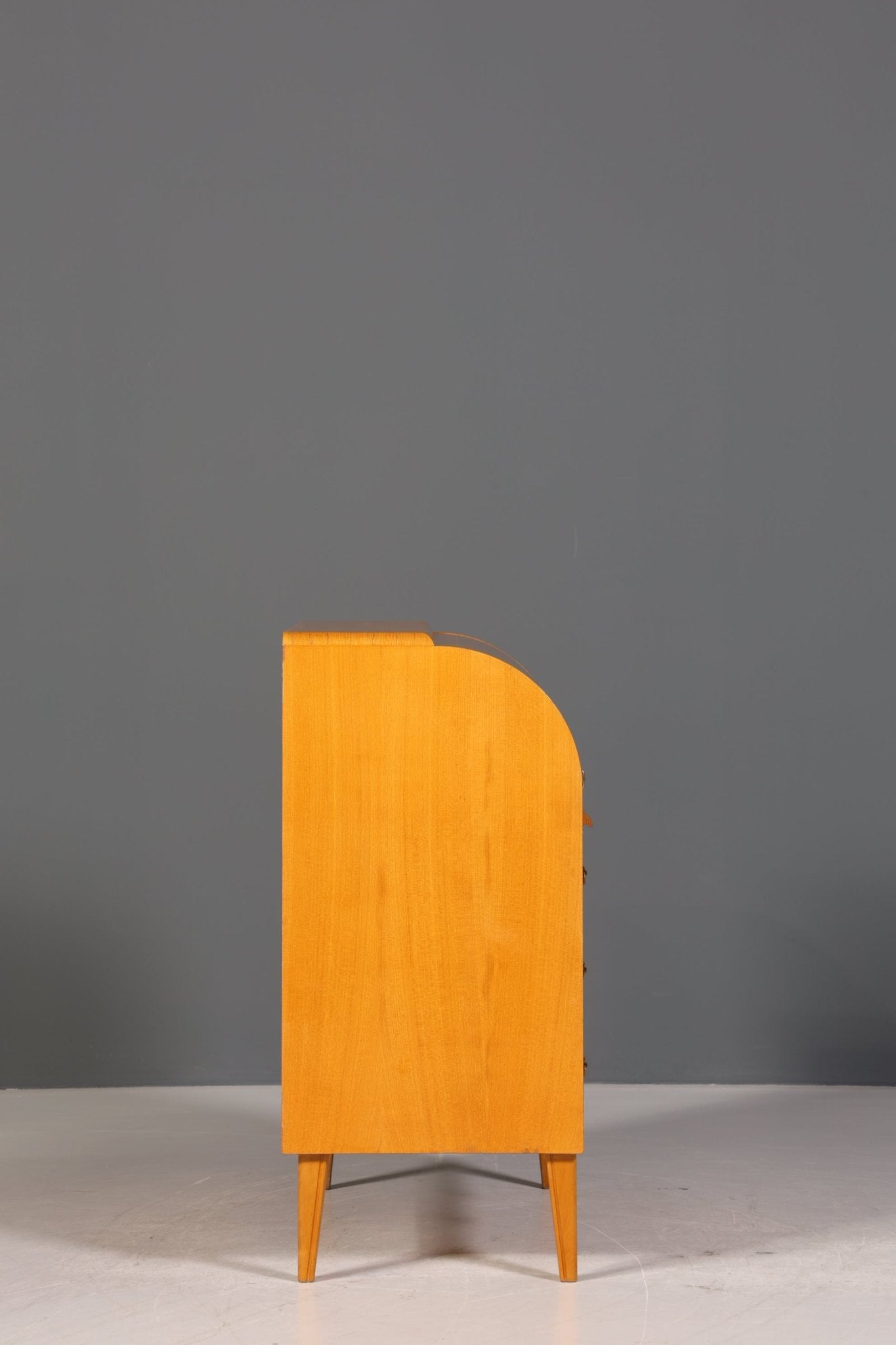 Stilvoller Mid Century Rollladen Sekretär Danish Design echt Holz Rollladen Kommode