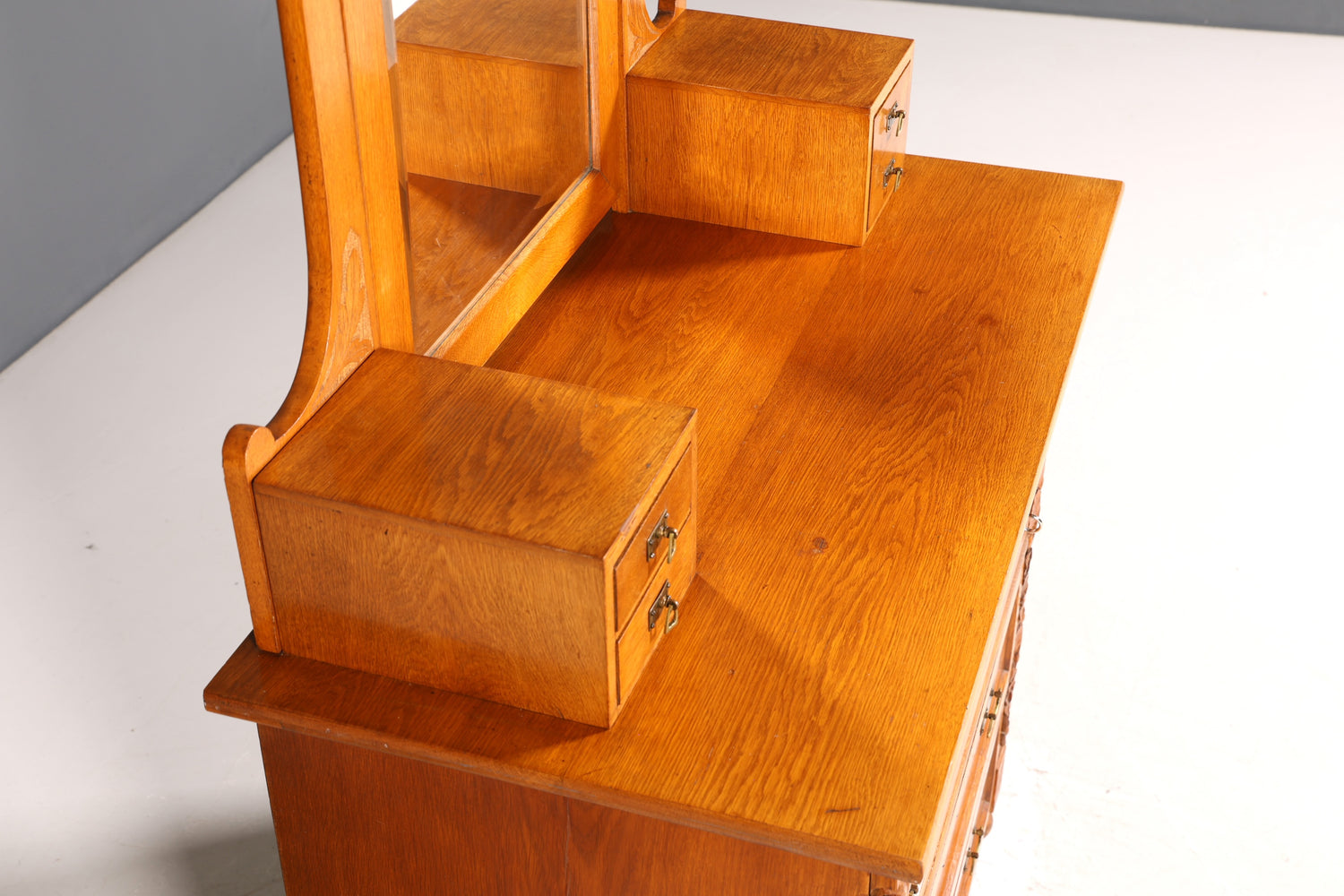 Traumhafte Jugendstil Kommode Antik Sideboard mit Spiegel Flurkommode Frisierkommode