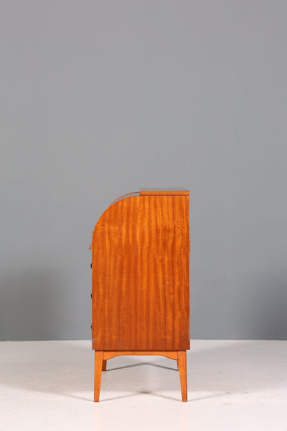 Traumhafter Mid Century Rollladen Sekretär Danish Design echt Holz Rollladen Kommode Schreibkommode