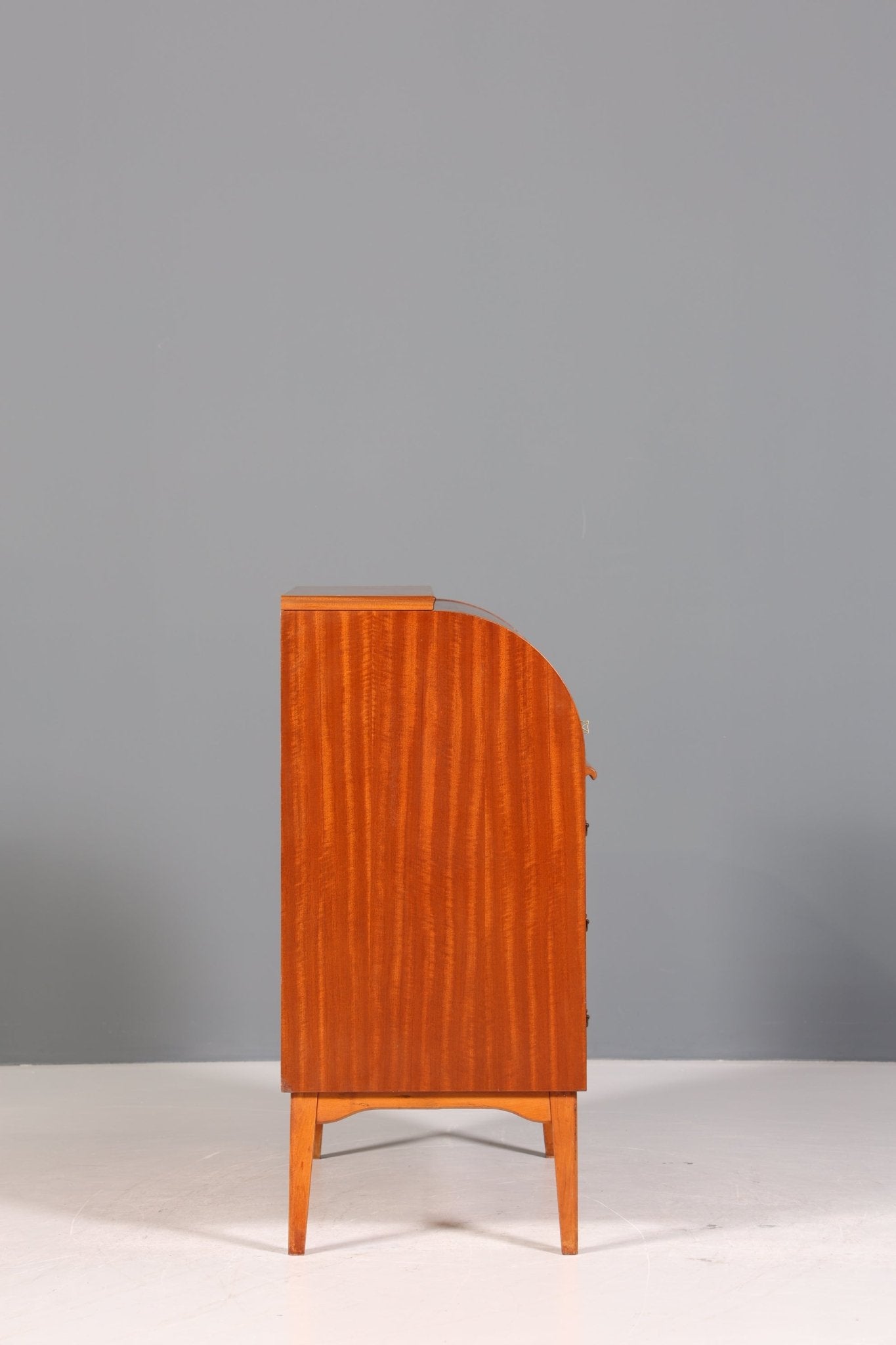 Traumhafter Mid Century Rollladen Sekretär Danish Design echt Holz Rollladen Kommode Schreibkommode