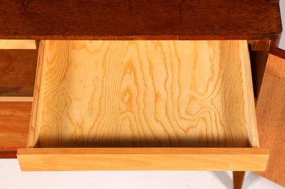Schlichtes Mid Century Bücherregal Danish Design Regal Schrank Nussbaum Vintage Retro 60s Holz