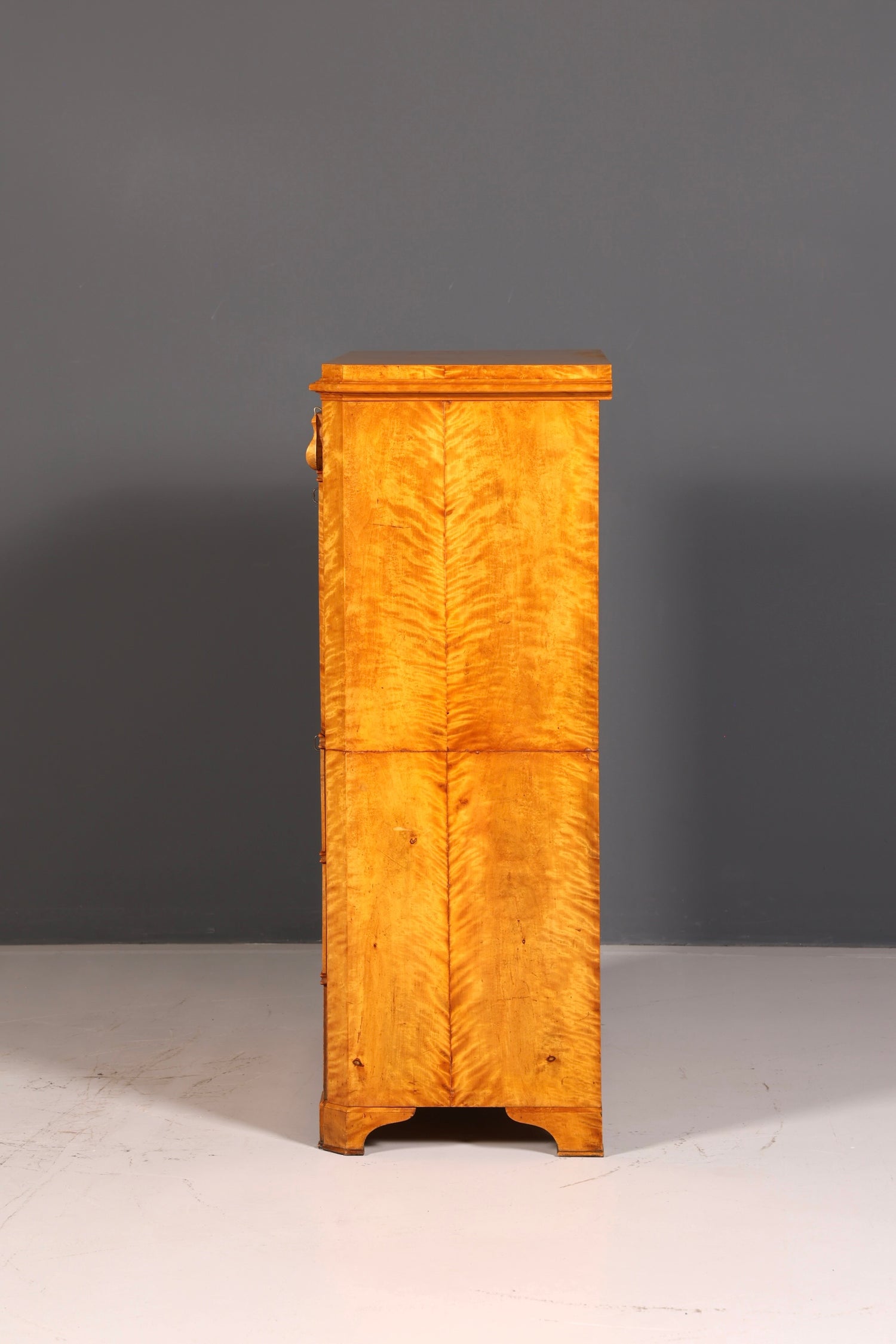 Beeindruckender Biedermeier Sekretär Vertiko Antik Kommode Office Schreibkommode Highboard
