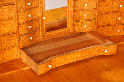 Beeindruckender Biedermeier Sekretär Vertiko Antik Kommode Office Schreibkommode Highboard