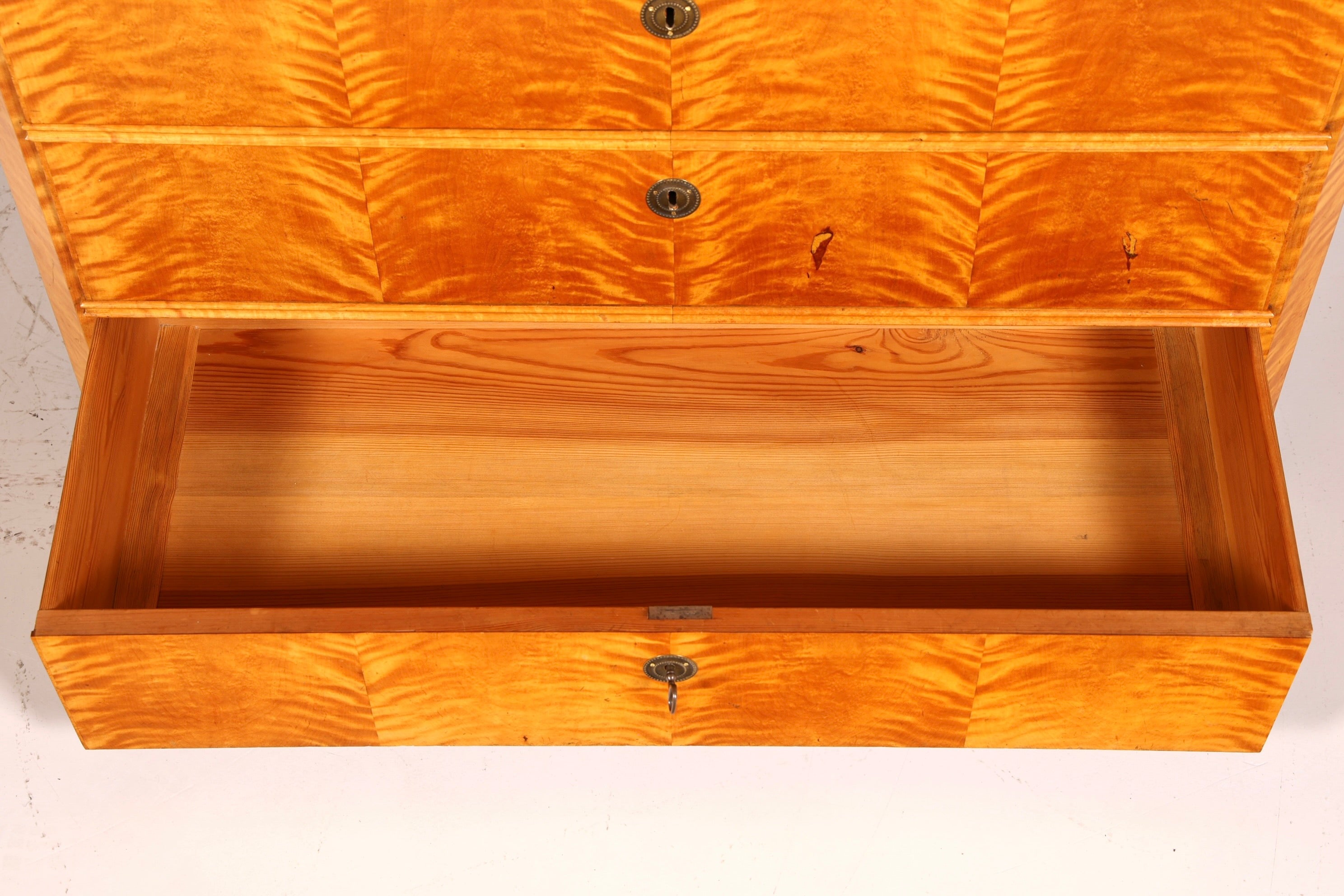 Beeindruckender Biedermeier Sekretär Vertiko Antik Kommode Office Schreibkommode Highboard