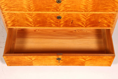 Beeindruckender Biedermeier Sekretär Vertiko Antik Kommode Office Schreibkommode Highboard