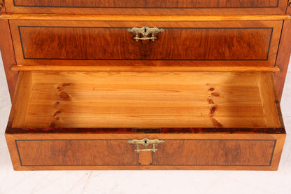 Edler Gründerzeit Sekretär Vertiko Highboard Louis Philippe Kommode Sekretär Schrank um 1880