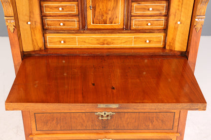 Edler Gründerzeit Sekretär Vertiko Highboard Louis Philippe Kommode Sekretär Schrank um 1880