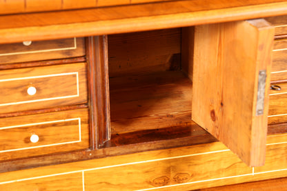 Edler Gründerzeit Sekretär Vertiko Highboard Louis Philippe Kommode Sekretär Schrank um 1880