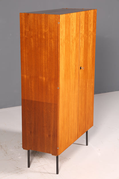Traumhafter Mid Century Kleiderschrank Vintage Schrank Retro Wäscheschrank Dielenschrank 60s Holz