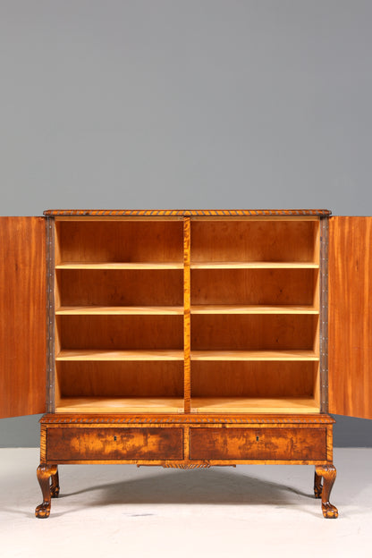 Traumhafter Chippendale Schrank Barock Stil Vertiko Highboard Antik 50s 60s Kommode