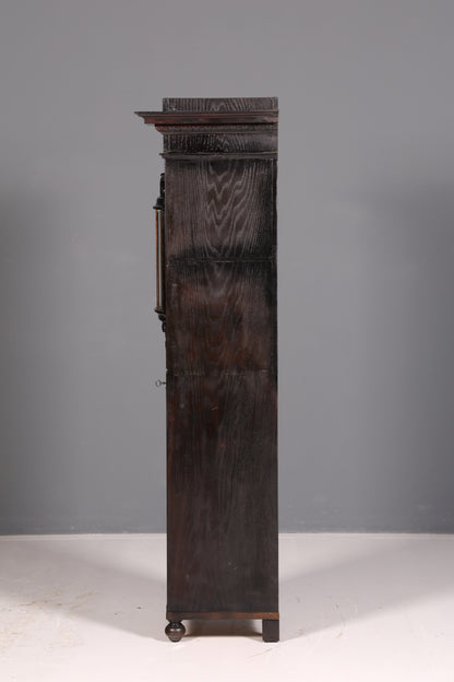 Prachtvolle Jugendstil Vitrine Antiker Bücherschrank Geschirrschrank Glasvitrine Schrank Antik 1 von 2