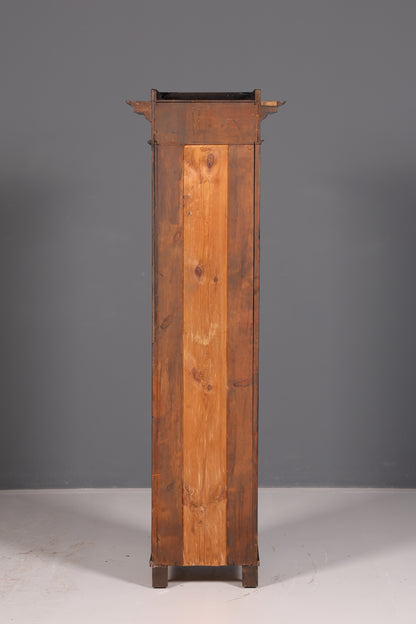 Prachtvolle Jugendstil Vitrine Antiker Bücherschrank Geschirrschrank Glasvitrine Schrank Antik 1 von 2