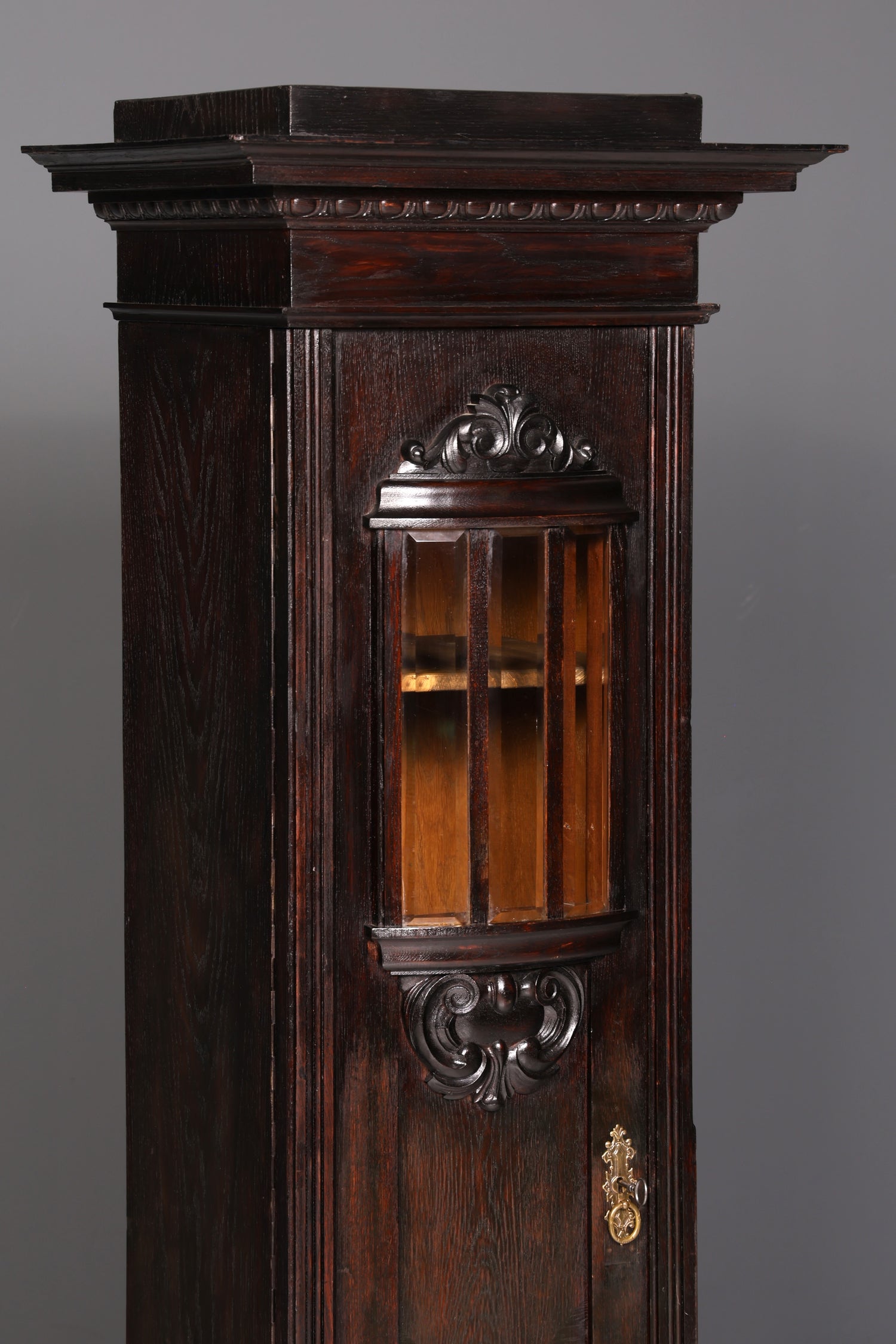 Prachtvolle Jugendstil Vitrine Antiker Bücherschrank Geschirrschrank Glasvitrine Schrank Antik 1 von 2
