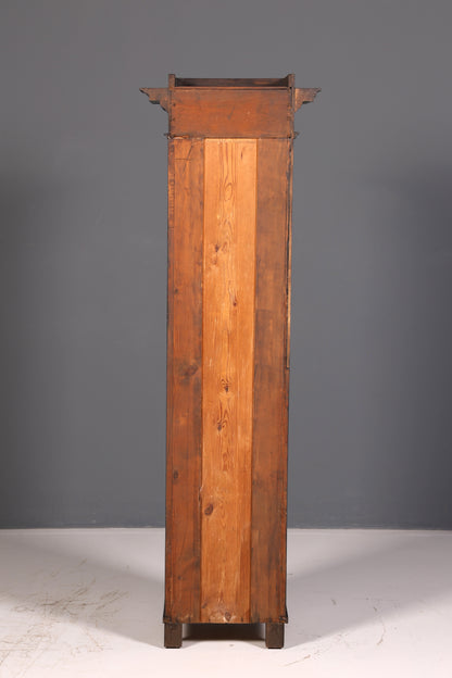 Magnificent Art Nouveau oak display cabinet, antique bookcase, dish cabinet, glass cabinet, antique cabinet, 2 of 2