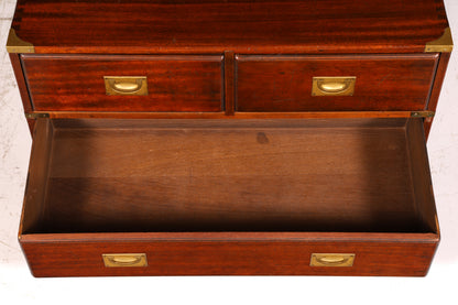 Wunderschöne Maritime Kommode Englisch Military Chest Schubladenkommode Wäschekommode Antik Massivholz