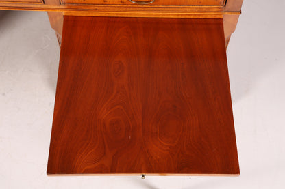 Traumhafter Englischer Schreibtisch Englisch Eibe Desk Leder Auflage Antik Stil Bürotisch Office Desk