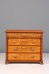 Wunderschöne Gründerzeit Kommode Louis Philippe Nussbaum Schubladen Kommode Sideboard um 1880