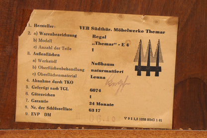 Wunderschönes Mid Century Regal Vintage Bücherregal Retro Standregal 60s Buchablage 2 von 2