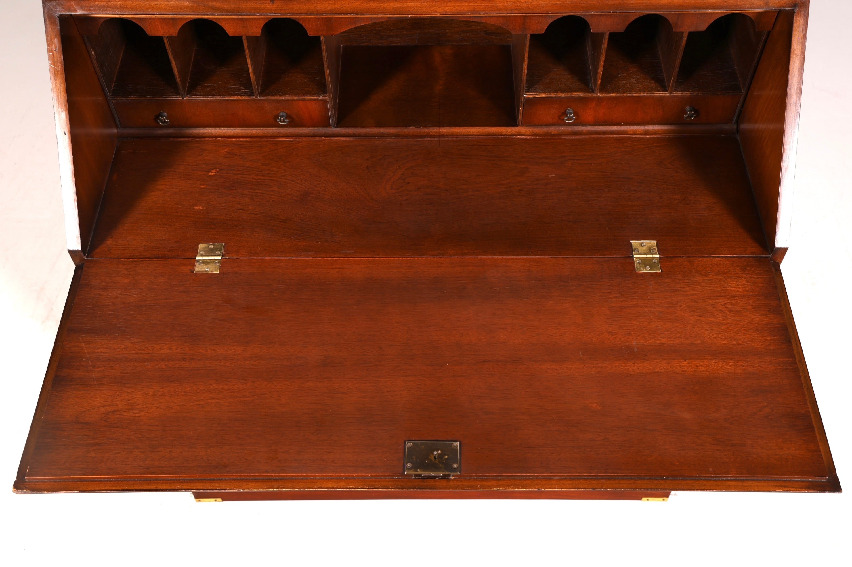 Wunderschöner Maritimer Sekretär Englisch Schreibkommode echt Holz Englischer echt Lederauflage Schreibtisch