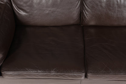 Wunderschönes Designer Børge Mogensen Sofa 3 Sitzer echt Leder Couch Modell 2213 Made in Denmark Canapé