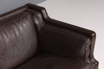Wunderschönes Designer Børge Mogensen Sofa 3 Sitzer echt Leder Couch Modell 2213 Made in Denmark Canapé
