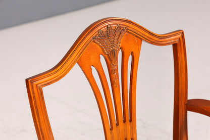 Edler Englischer Stuhl im Hepplewithe Stil Englisch Armlehnstuhl Dining Chair Küchenstuhl Sekretär Stuhl 1 von 2