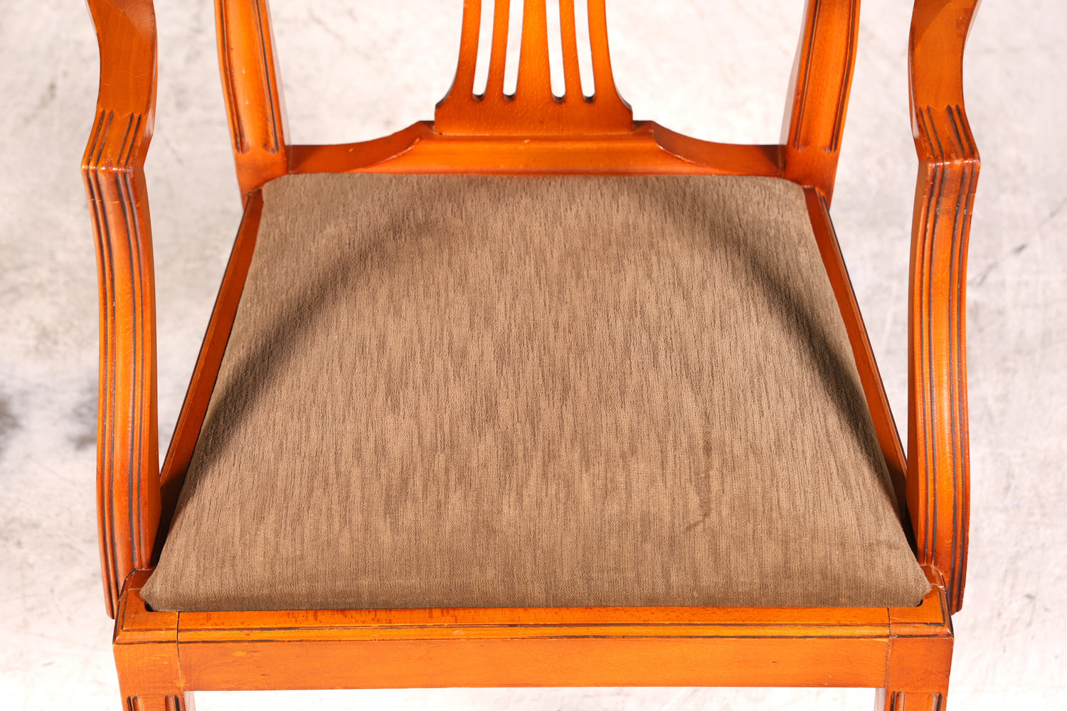 Edler Englischer Stuhl im Hepplewithe Stil Englisch Armlehnstuhl Dining Chair Küchenstuhl Sekretär Stuhl 2 von 2