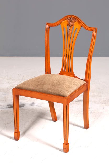 4x Wunderschöne Englische Stühle im Hepplewithe Stil Englisch Dining Chairs Küchenstühle Stuhlset