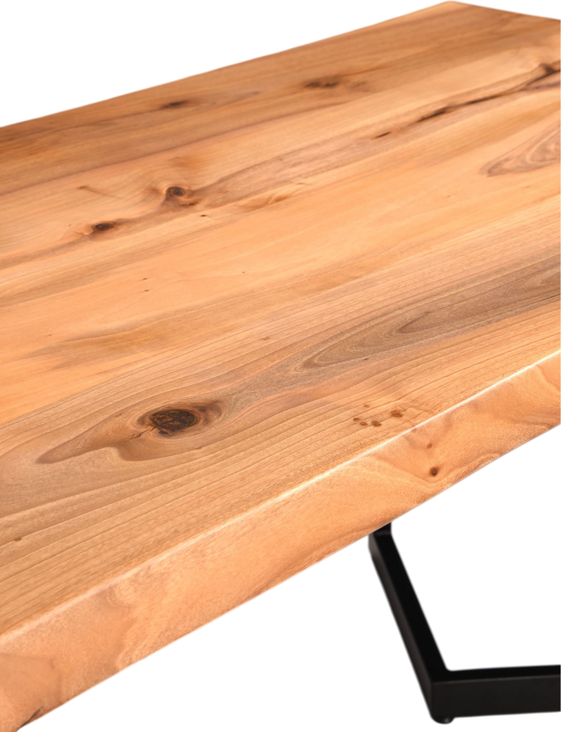 Traumhafter Nussbaum Tisch 260cm-95cm Esszimmer Tisch Baumkanten Platte Massiv Holz Küchentisch