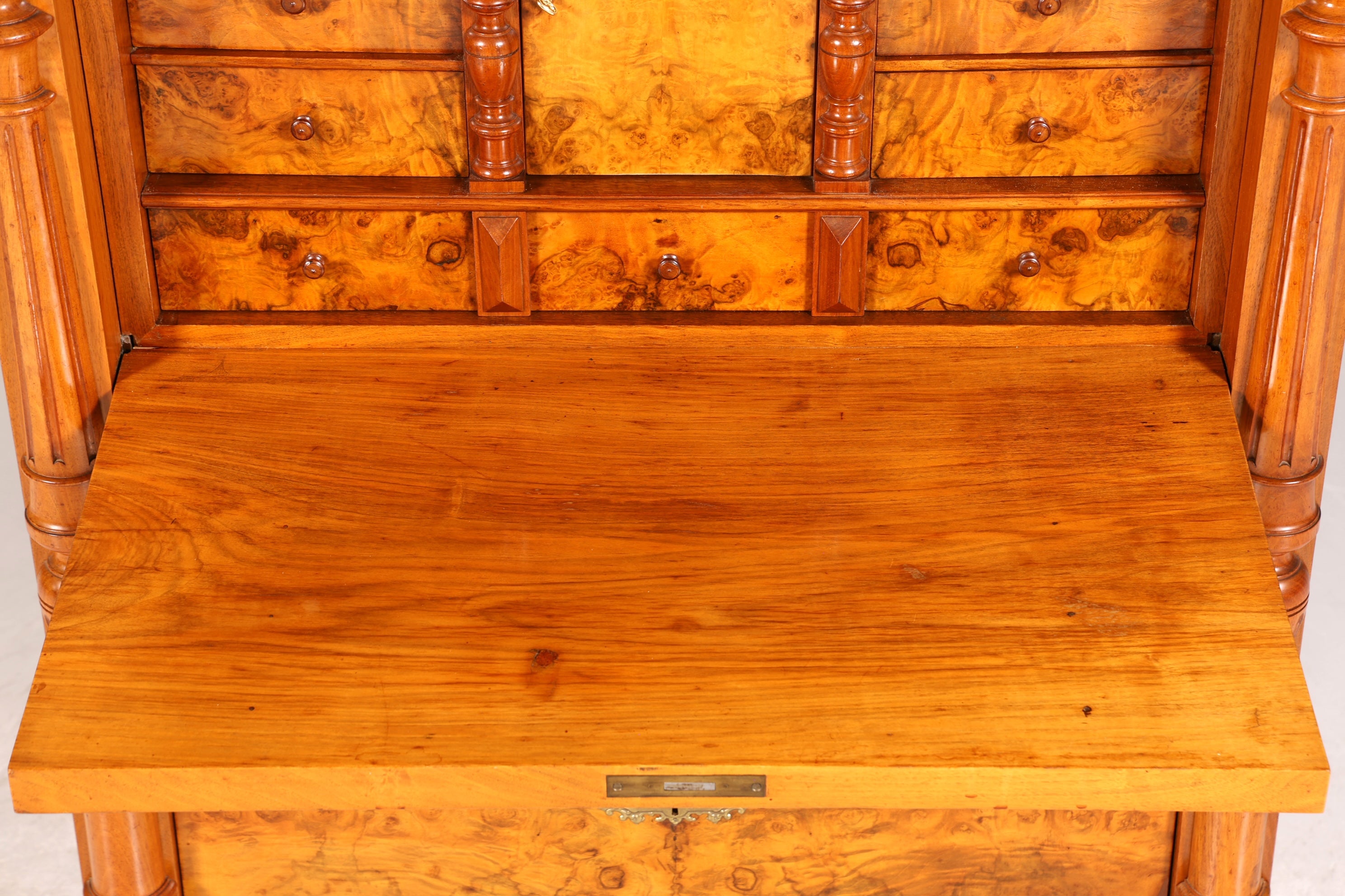 Wunderschöner Gründerzeit Sekretär Vertiko Highboard Louis Philippe Kommode um 1880