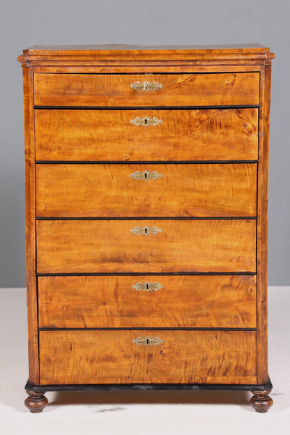 Wunderschöne Louis Philippe Kommode Gründerzeit Vertiko Schubladen Kommode um 1880